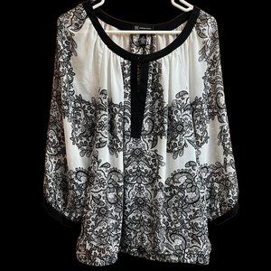 INC International Concepts Sheer Blouse Size 14